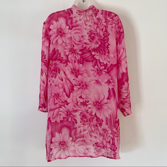 Draper’s & Damon’s Pink Floral Top - Picture 2 of 3